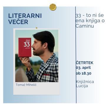 Literarni večer s Tomažem Miheličem